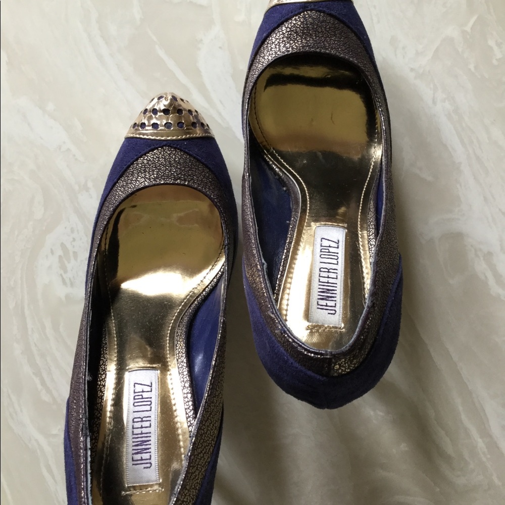 Blue shoes
